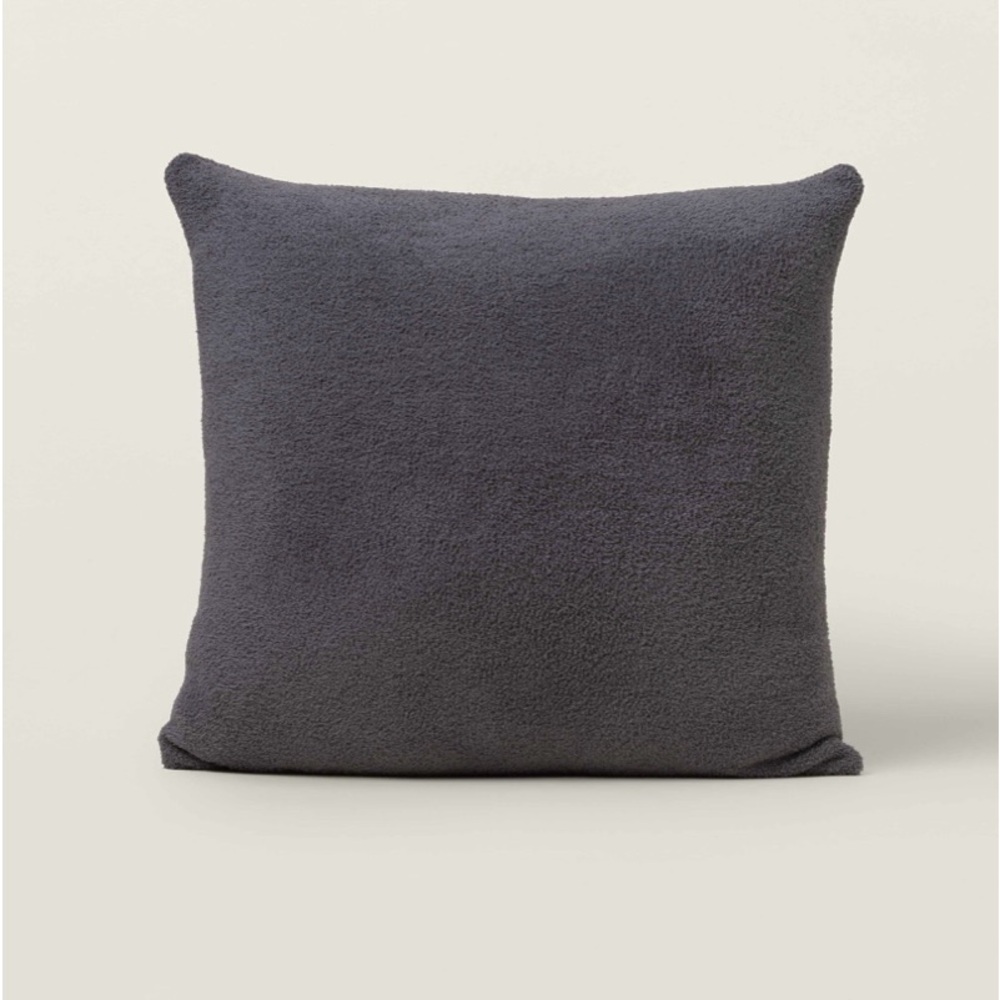 NWT BarefootDreams CozyChic 26 x  26 pillow cover - graphite